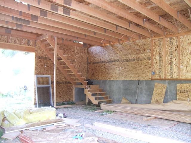 Insulation is being installed in the rest of the downstairs.