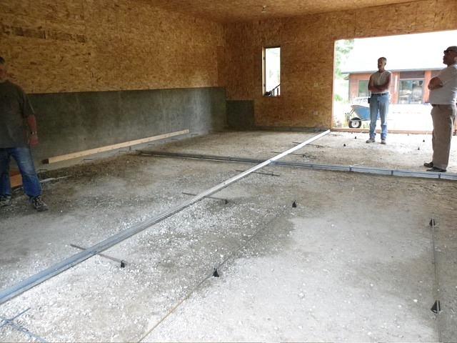 The forms are in! Just waiting for the concrete truck to get here.