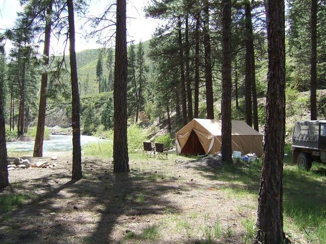 The tent is all up. It took about 20 minutes.