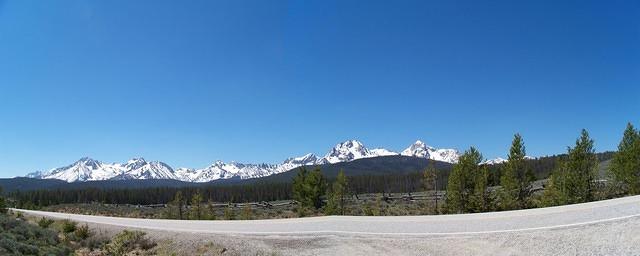 The Sawtooth Mountains on the way to Stanley.
