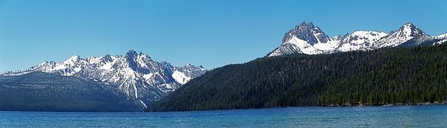 Red Fish Lake and another view of the Sawtooth Mountains.