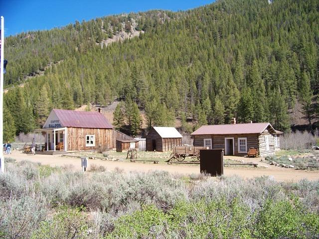 The saloon and the biggest house in town are still standing.