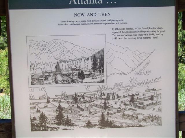 Atlanta was a gold mining town, but even in it's heyday it was not too big.
