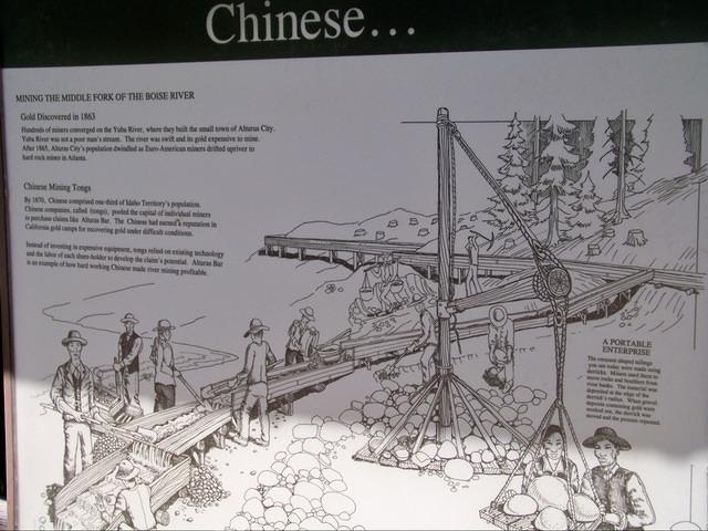 Chinese laborers were brought in to work the mines. Thye have all left!