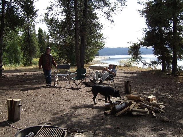 Instead of a dust bowl, our campsite is almost a mud hole.