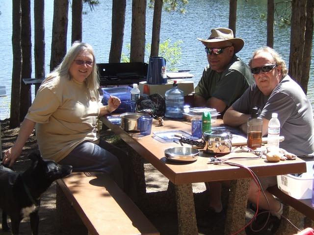 Relaxing after lunch.