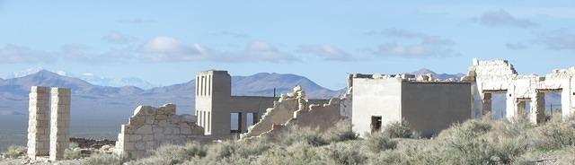 Our first day took us to a ghost town called Rhyolite. Most of the buildings had fallen.