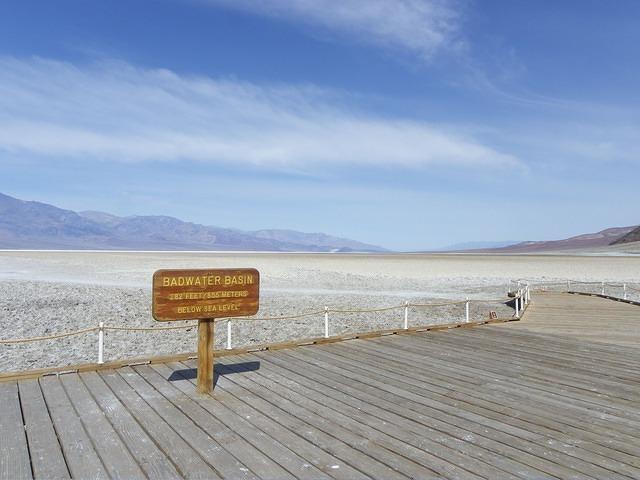 This is the lowest place in the US. It is 282 feet below sea level.