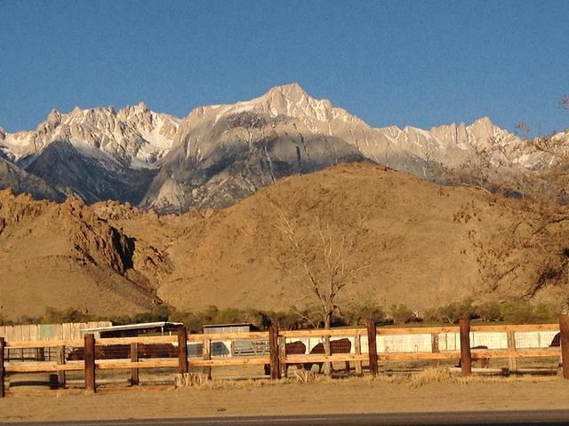View from the hotel in Lone Pine,CA