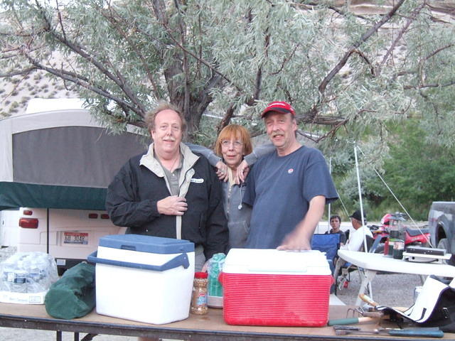 Dan, Jeanine and Scott Rubach, the friends we came here to visit.