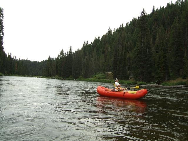 Most of our nine mile trip was smooth. You had to keep an eye out for big rocks though.