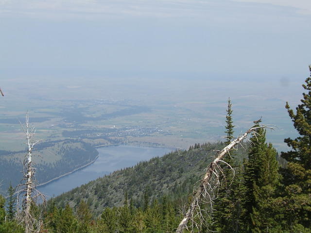 After a 15min cable car ride, we get to the top of Mt. Howard overlooking the lake and Joseph.