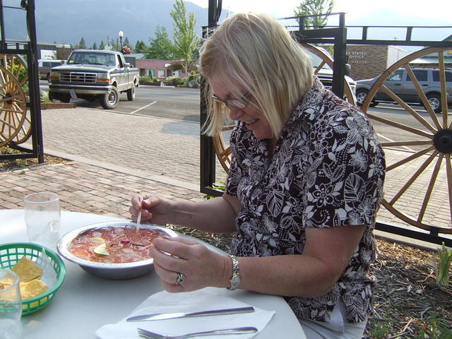 Pat and I ordered a margarita at a Mexican restaurant. We did not expect our drink to come in a big bowl.
