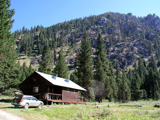 Our cabin at Grandjean, ID.