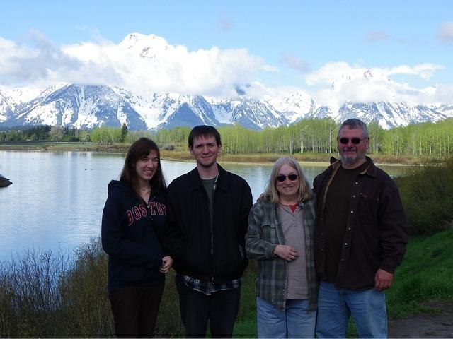 Meghan, Anthony, Jane and Curtis on our way to Yellowstone.