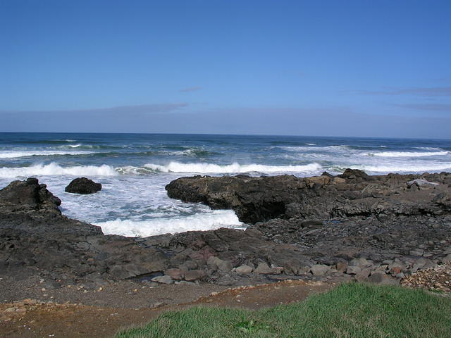 Some of the places to walk by do not have sand!