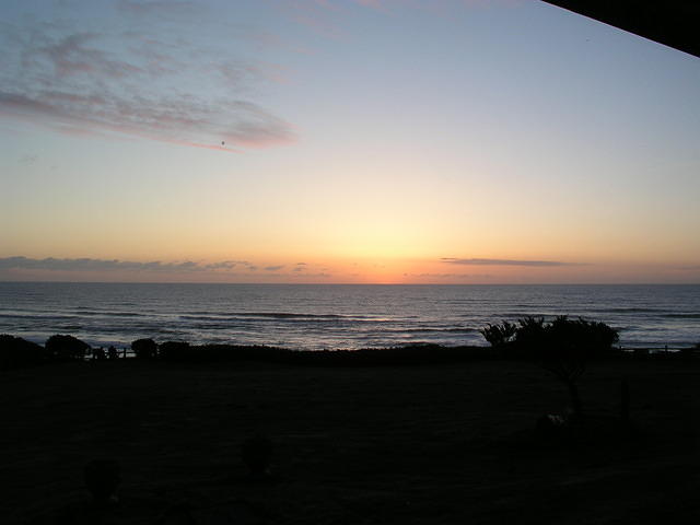 From our room we watched the sun set.