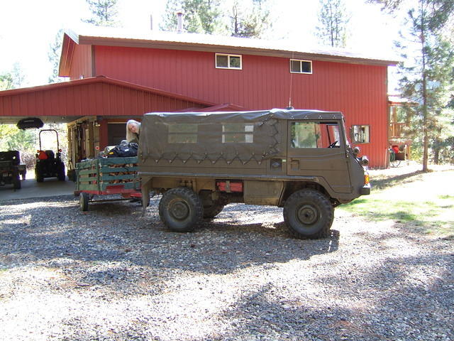 We are at Jeff's house geting ready to leave for camping by the south fork of the Payette River.