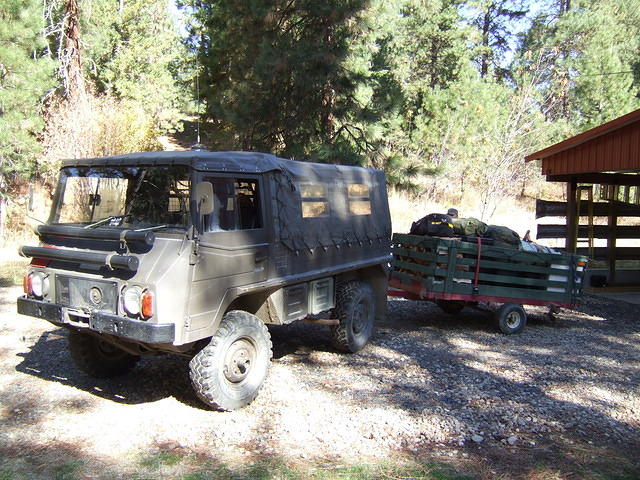 We are ready to leave; seems like a lot of stuff for a three night camping trip.