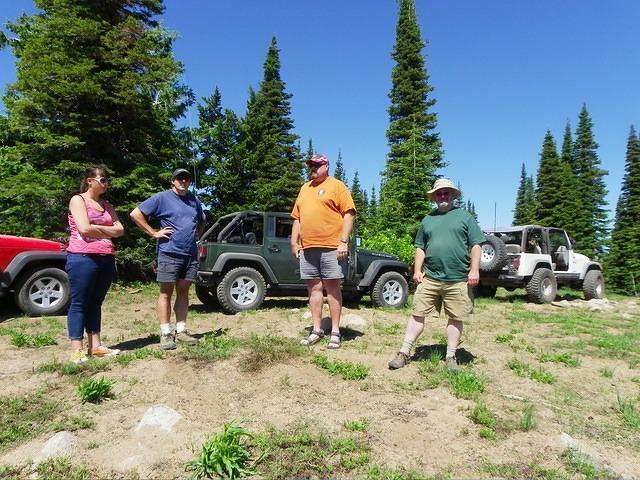 A pause to rest and look over the views.