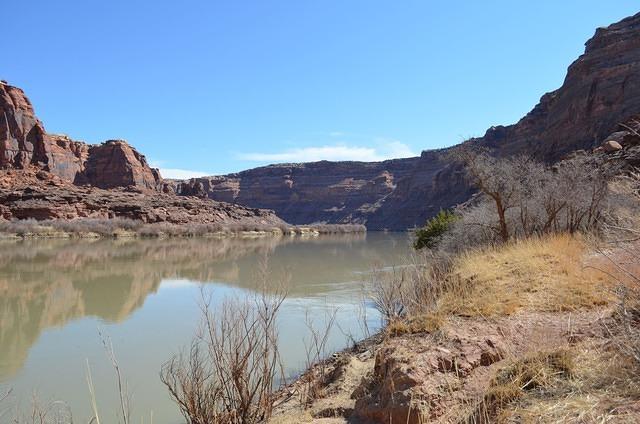 The trail was wider in spots