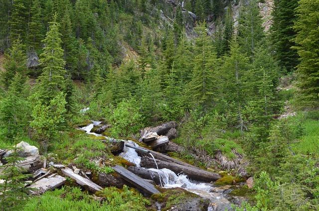 There is a creek running through. A source of clean water before the mining runoff.