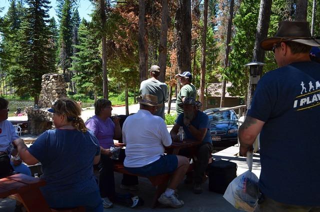 It was so nice to sit in the shade. We got to have ice cream!