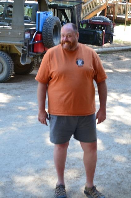 Christian is happy all his cooking for 80+ people is done.