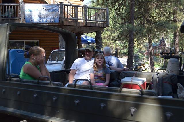 The Pinzgauer has passengers for this run.