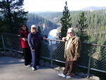 October 1st we are off sightseeing again! Judy, Patty and Jane at the upper falls of the Yellowstone River.