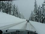 We had snow on the Way to Portland. It was a veery pretty drive!