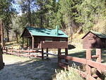 A forest service cabin in the middle of nowhere. It can be rented during the summer.