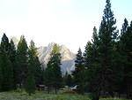 We are at GrandJean looking at the Sawtooth Mountains.