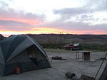 Ssunset at the campground. The afternoon was extremely windy but sundown was quiet and beautiful.