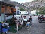 Curtis, Jeff, Anthony and Marty chatting and relaxing.