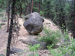 Big rock! Hate to have that roll down the hill at us.