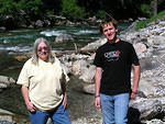 Jane and Antony posing by Grandjean Creek