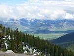 Looking down at Jackson Hole, WY