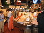Lots of stuff to buy at the Pike street Market.