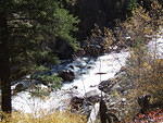 The south fork of the Payette River is one that is used extensively by white water rafters. Even in October the river is fast an