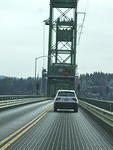 This is the bridge we crossed going into Hood River, OR. I wouldn't want to drive a big vehicle on this narrow bridge.