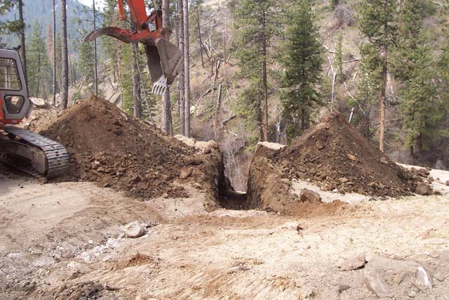 Trench for the Culvert