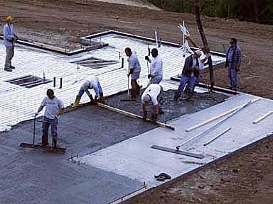 Pouring the Slab