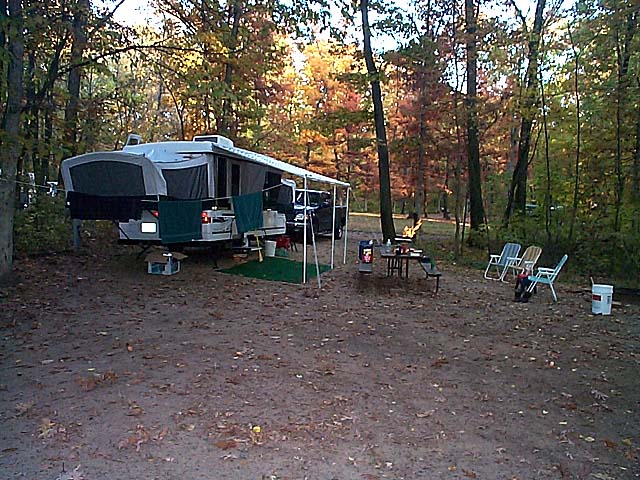 Campsite at Nelson Dewey State Park