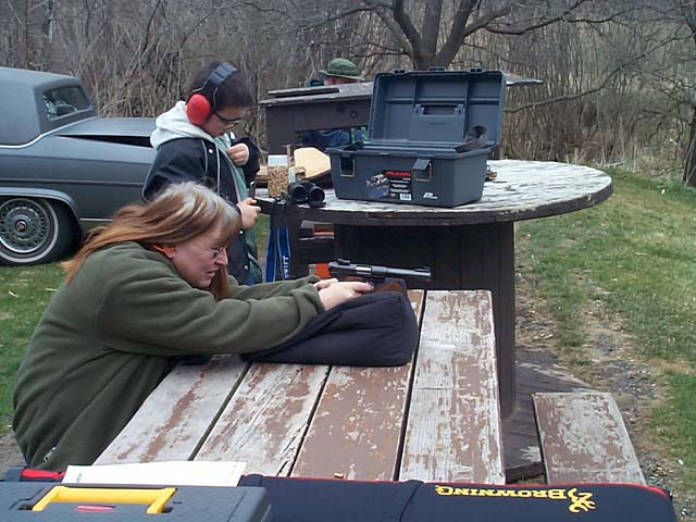Jane with Ruger Mark II